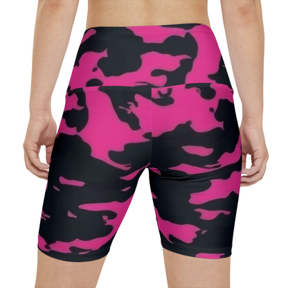 Women's Gym & Fitness Biker Shorts Printify by The Night Shift Automotive Apparel