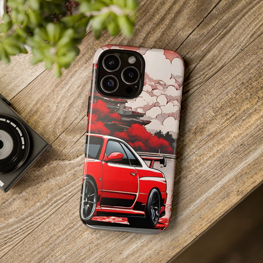 Nissan Skyline R34-Dual Layer Ultra Tough Phone Case iPhone 16 Pro Max Glossy Printify by The Night Shift Automotive Apparel