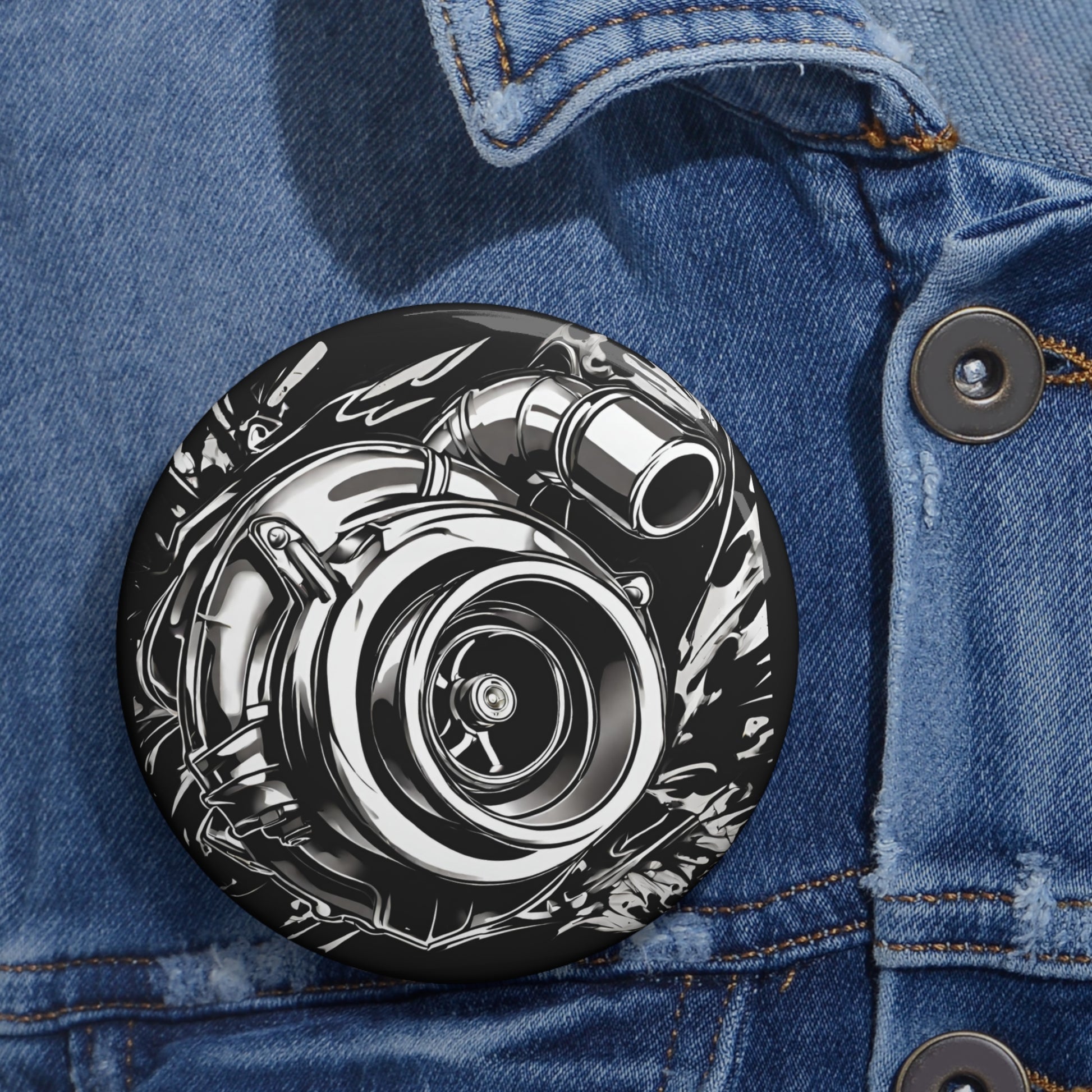 Station Nation Pin Printify by The Night Shift Automotive Apparel