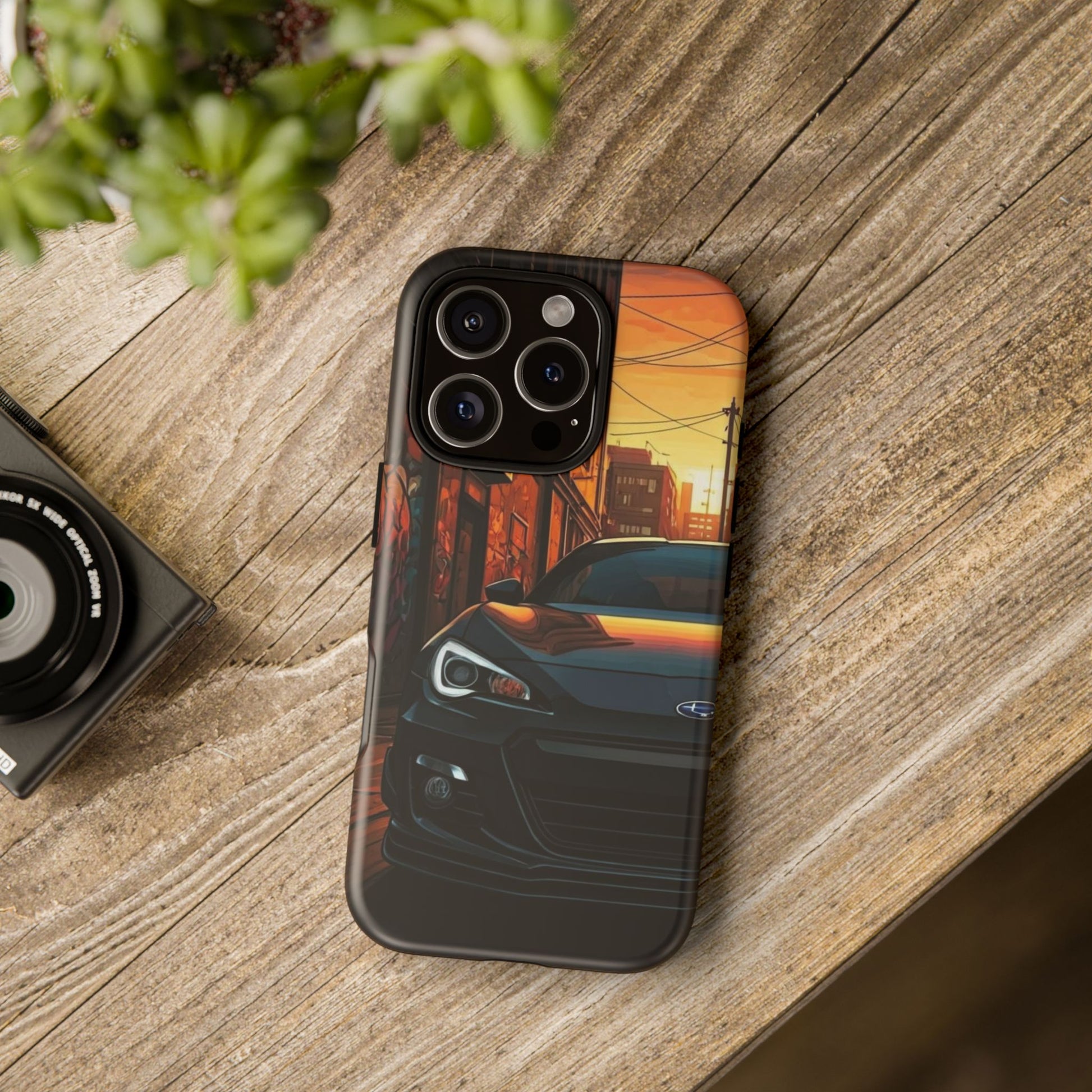 Subaru BRZ Street Life-Dual Layer Ultra Tough Phone Case iPhone 16 Pro Matte Printify by The Night Shift Automotive Apparel
