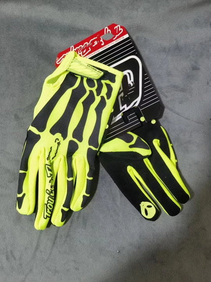 TLD (Troy Lee Designs) Racing/Drifting & Motorcycle Gloves Yellow Skeleton Hand The Night Shift Performance Street Gear by The Night Shift Automotive Apparel