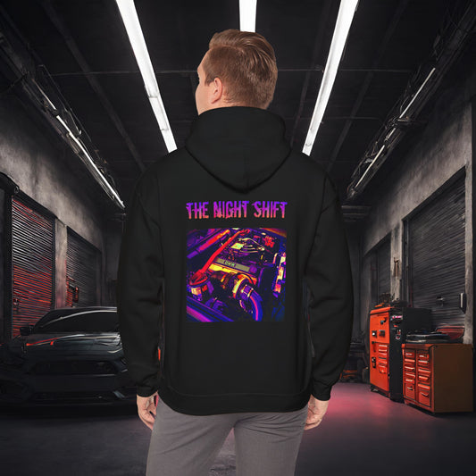 M20B30 Synthwave-Premium, Ultra Soft Unisex Hoodie Black Printify by The Night Shift Automotive Apparel