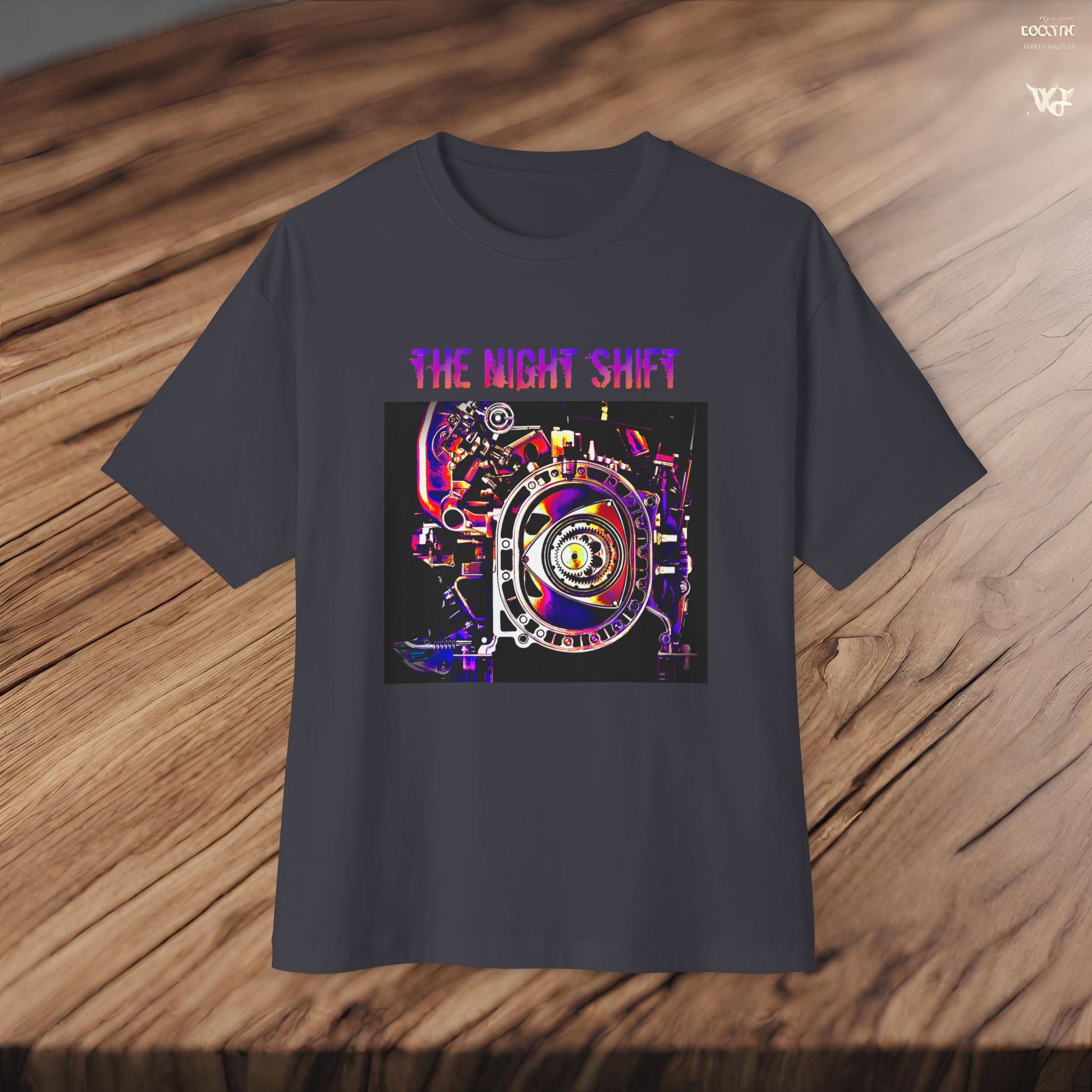 13B-REW Synthwave-Premium, Ultra Soft Unisex Oversized Boxy Tee Printify by The Night Shift Automotive Apparel