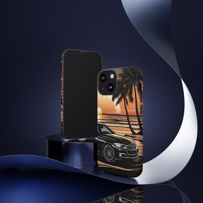 BMW Sunset On The Beach-Dual Layer Ultra Tough Phone Case iPhone 13 Mini Matte Printify by The Night Shift Automotive Apparel