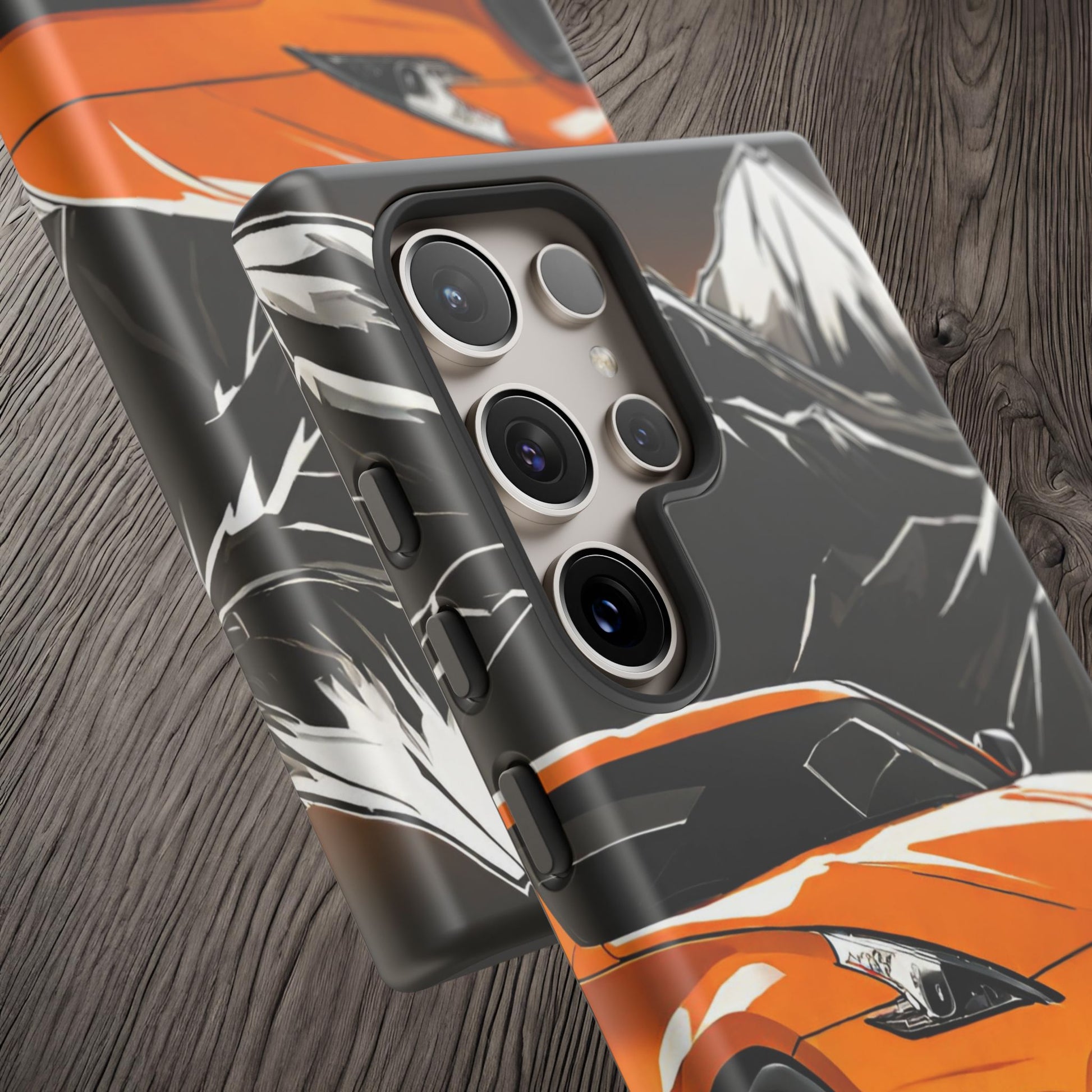 Nissan 370Z Mt Fuji-Dual Layer Ultra Tough Phone Case Printify by The Night Shift Automotive Apparel
