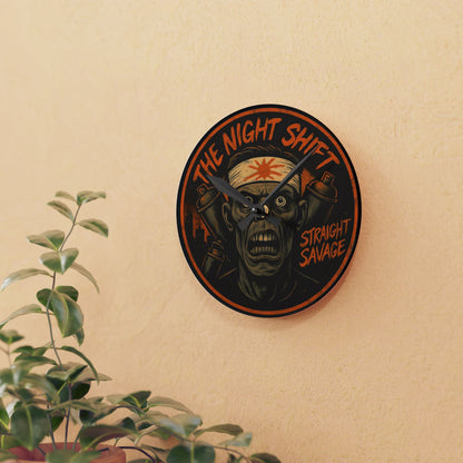 Straight Savage Kamikaze-Acrylic Wall Clock