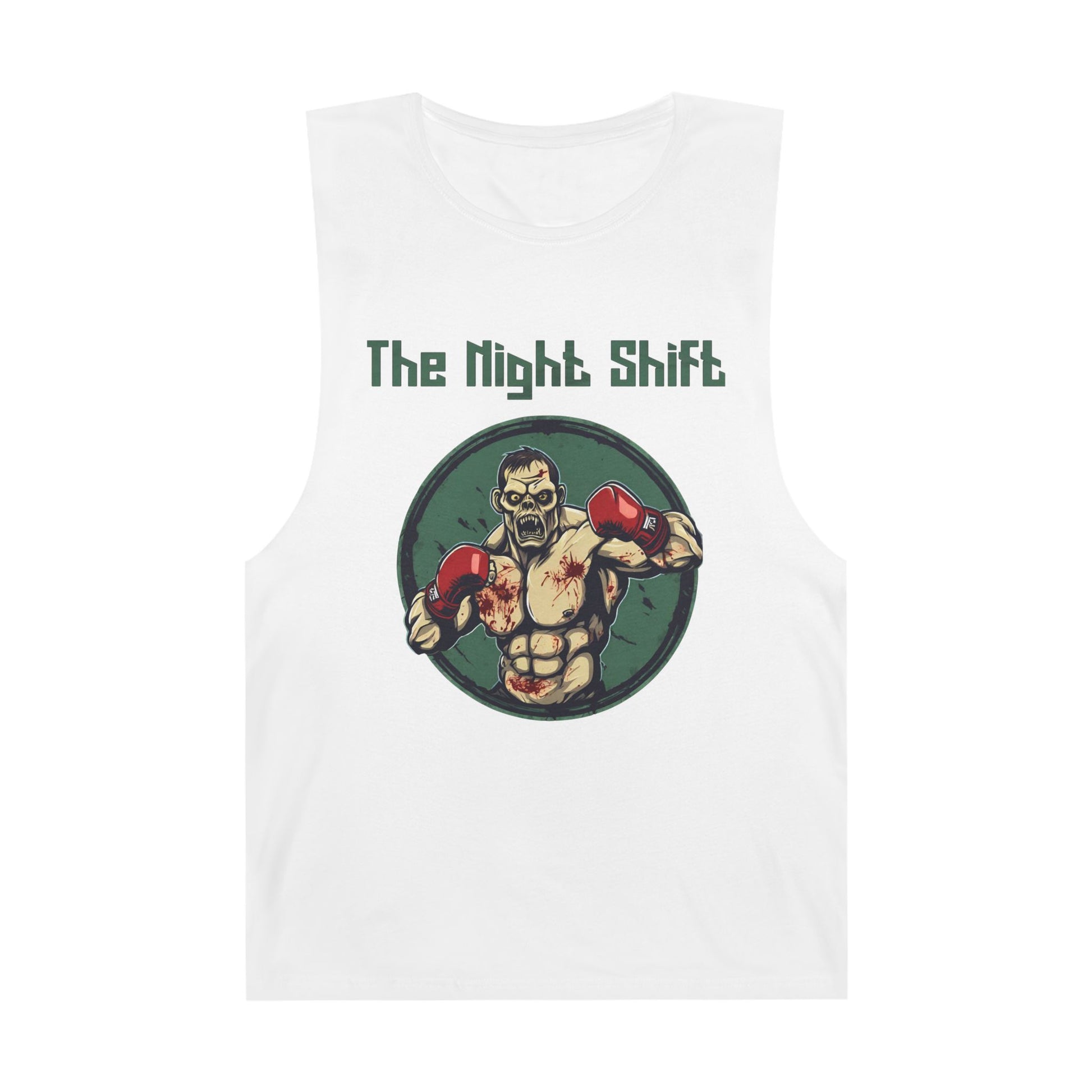 Zombie Boxing World Champion - Premium Unisex Barnard Tank Top White Printify by The Night Shift Automotive Apparel