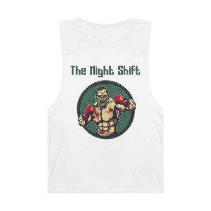 Zombie Boxing World Champion - Premium Unisex Barnard Tank Top White Printify by The Night Shift Automotive Apparel
