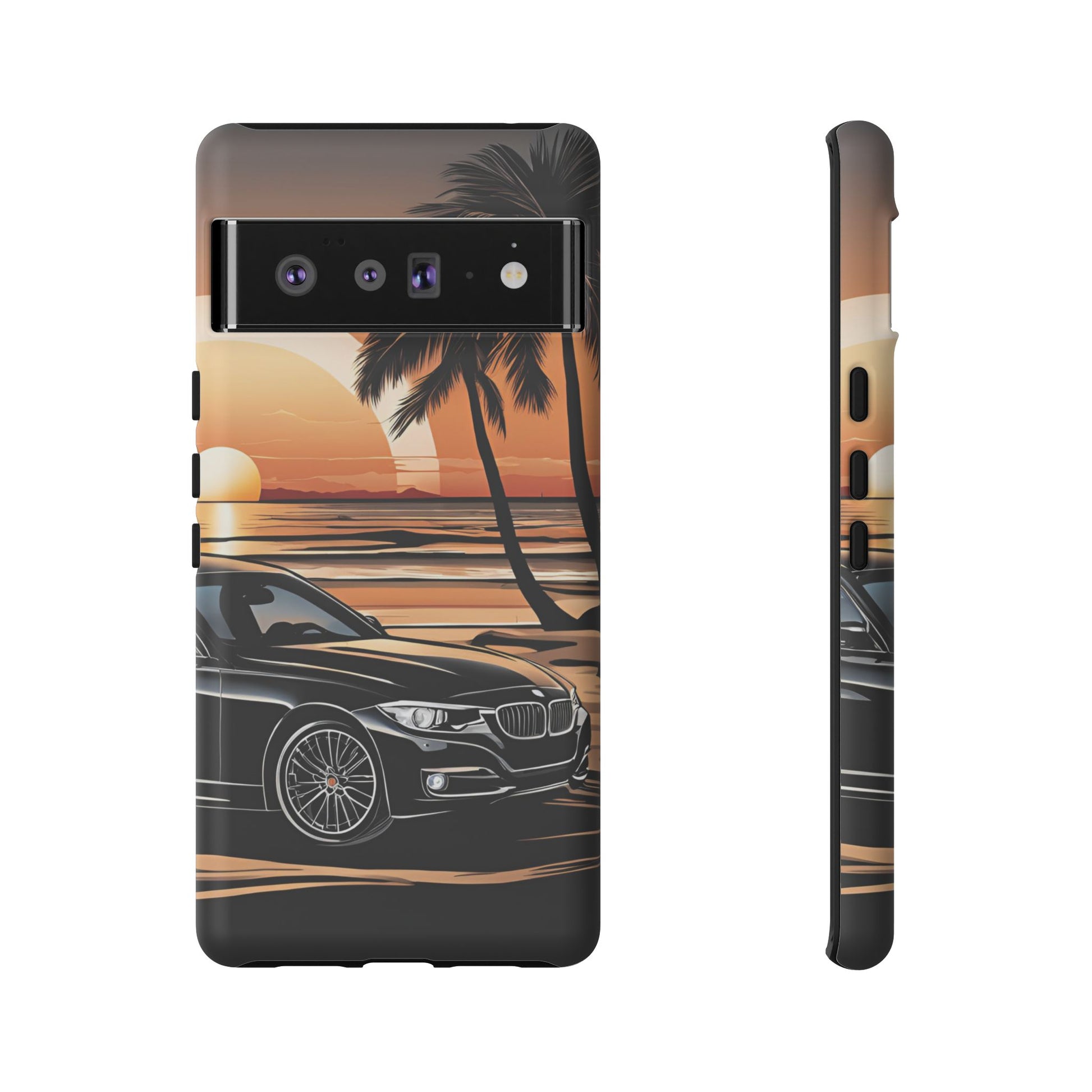 BMW Sunset On The Beach-Dual Layer Ultra Tough Phone Case Printify by The Night Shift Automotive Apparel
