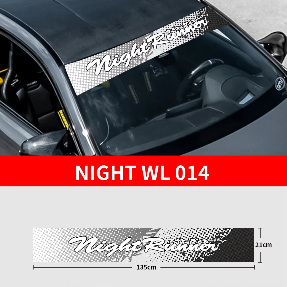 NIGHT RUNNER Windscreen Banner