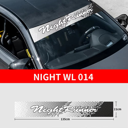 NIGHT RUNNER Windscreen Banner