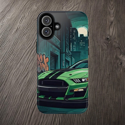 Ford Mustang Shelby GT500 Street Life-Dual Layer Ultra Tough Phone Case iPhone 16 Plus Glossy Printify by The Night Shift Automotive Apparel