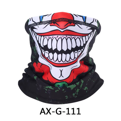 Skull Bandana Fleece Neck Gaiter Half Face Mask