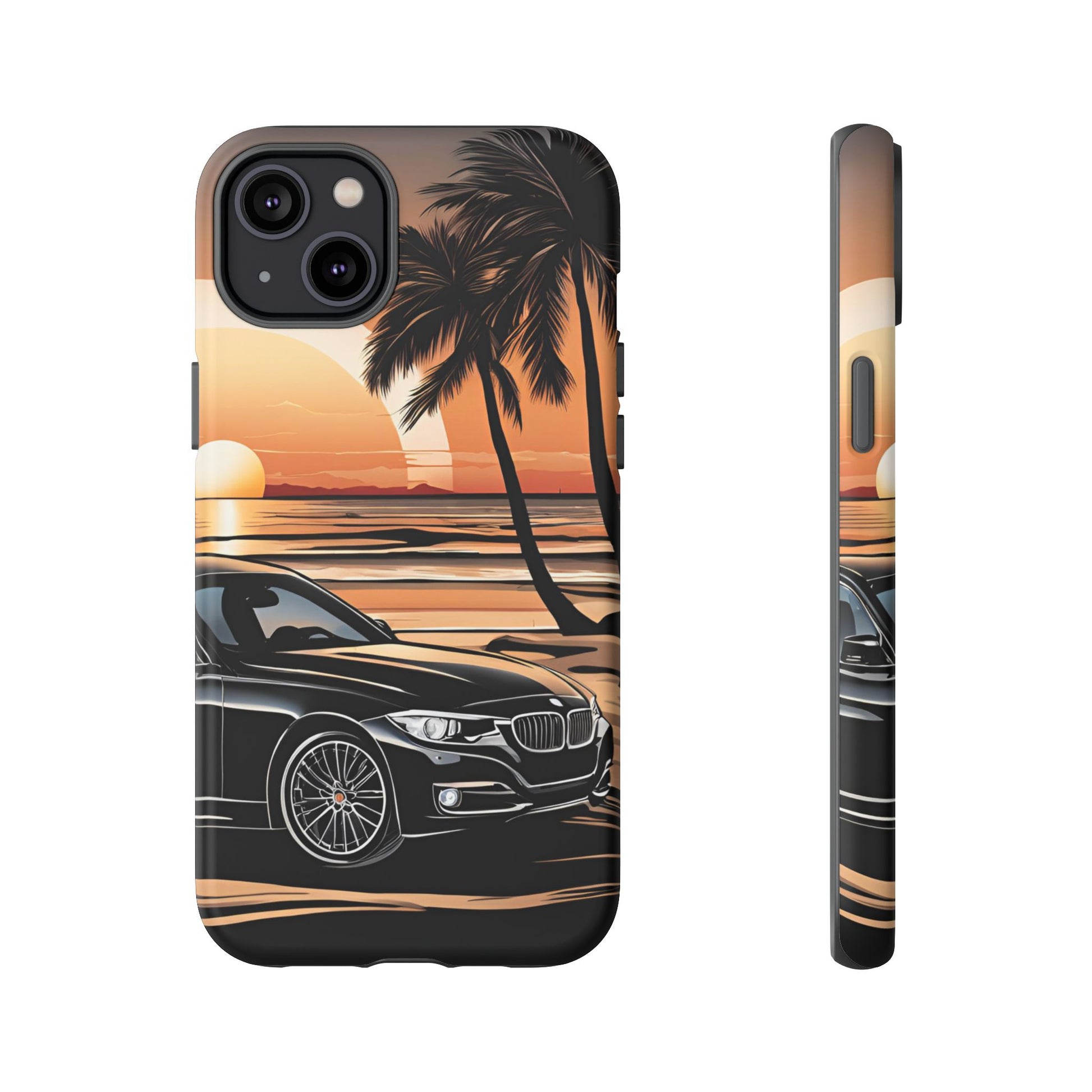 BMW Sunset On The Beach-Dual Layer Ultra Tough Phone Case Printify by The Night Shift Automotive Apparel