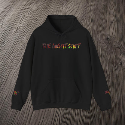 Stacked Up Track Tire Day Synthwave-Premium, Ultra Soft Unisex Hoodie Printify by The Night Shift Automotive Apparel