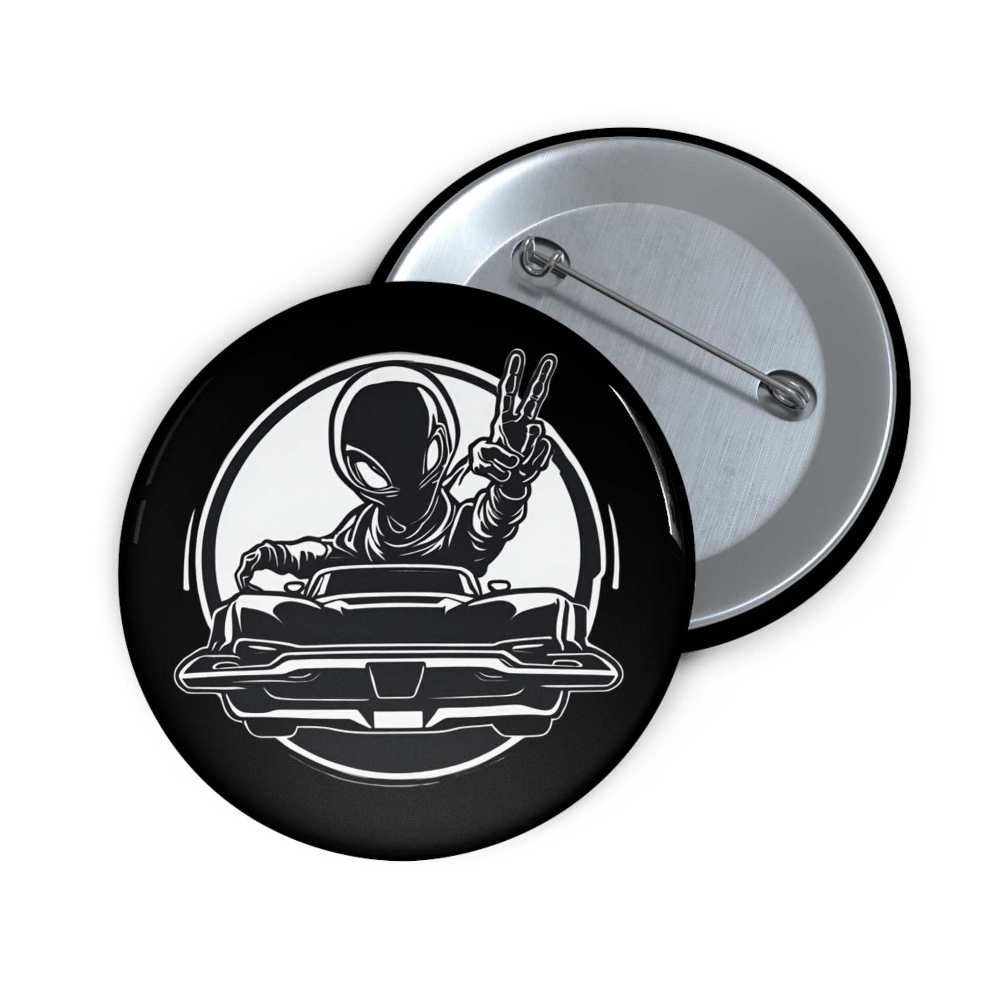 Station Nation Pin 2.25" Printify by The Night Shift Automotive Apparel