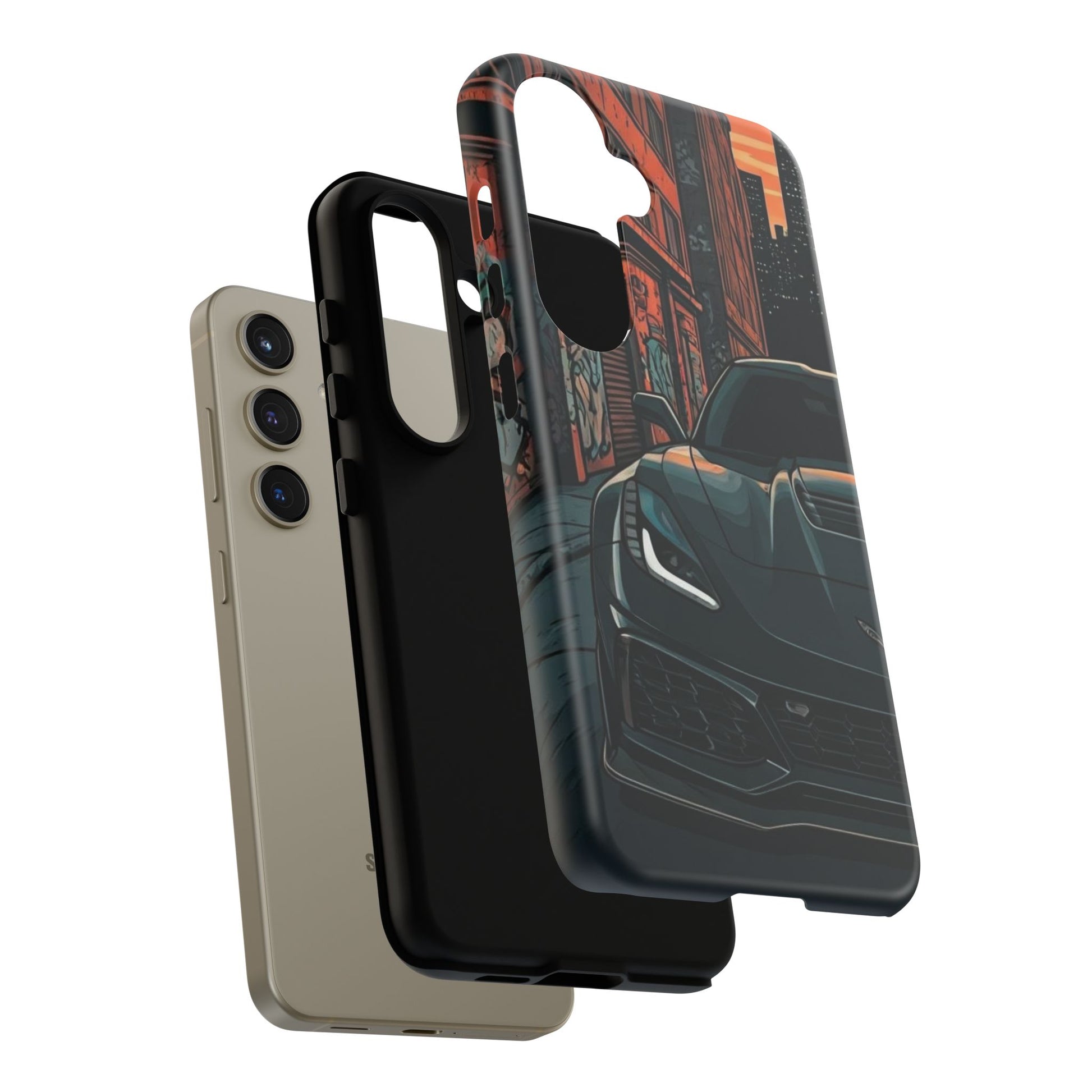 Chevy Corvette C7 Street Life-Dual Layer Ultra Tough Phone Case Printify by The Night Shift Automotive Apparel