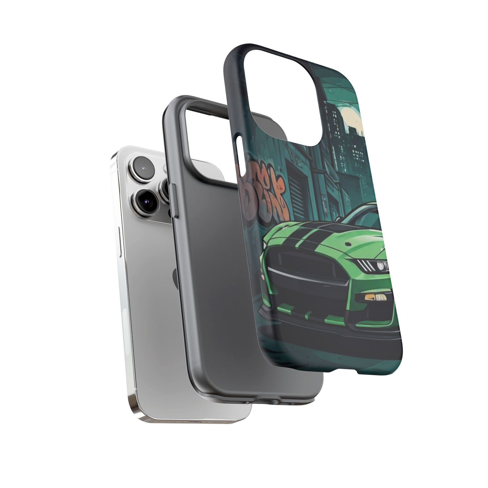 Ford Mustang Shelby GT500 Street Life-Dual Layer Ultra Tough Phone Case Printify by The Night Shift Automotive Apparel