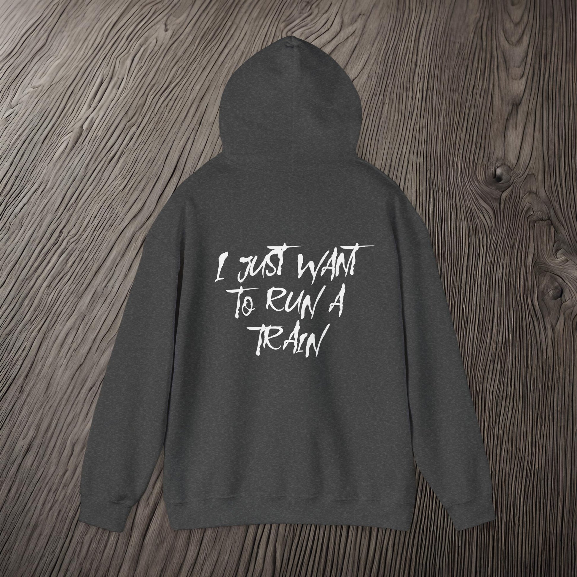 I Just Want To Run A Train-Ultra Soft, Premium Hoodie Printify by The Night Shift Automotive Apparel