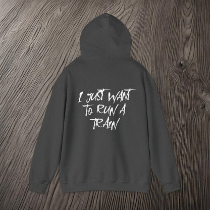 I Just Want To Run A Train-Ultra Soft, Premium Hoodie Printify by The Night Shift Automotive Apparel