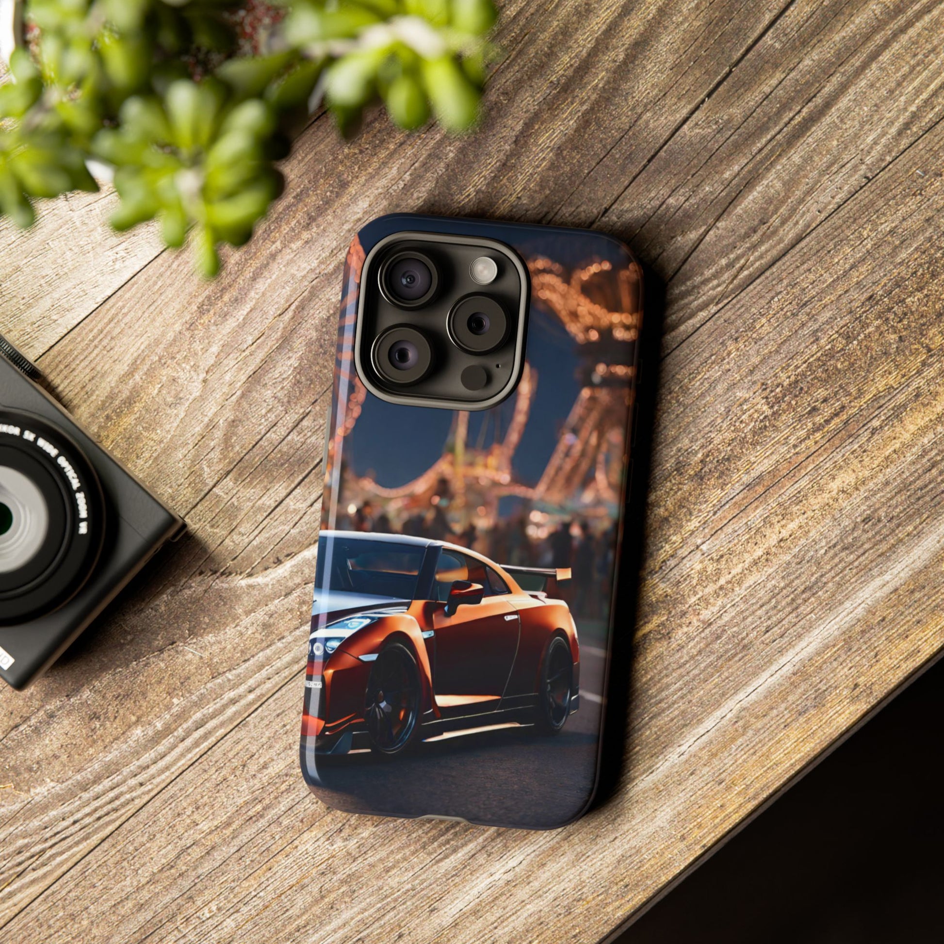 Nissan GTR R35-Dual Layer Ultra Tough Phone Case iPhone 15 Pro Glossy Printify by The Night Shift Automotive Apparel