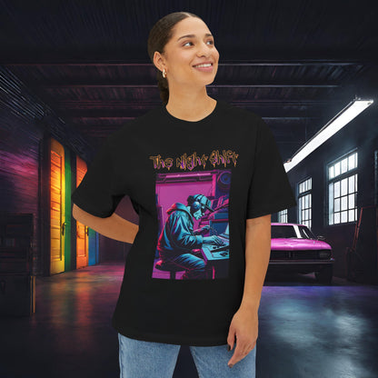 Makin' Beats-Premium, Ultra Soft Unisex Oversized Boxy Tee Printify by The Night Shift Automotive Apparel
