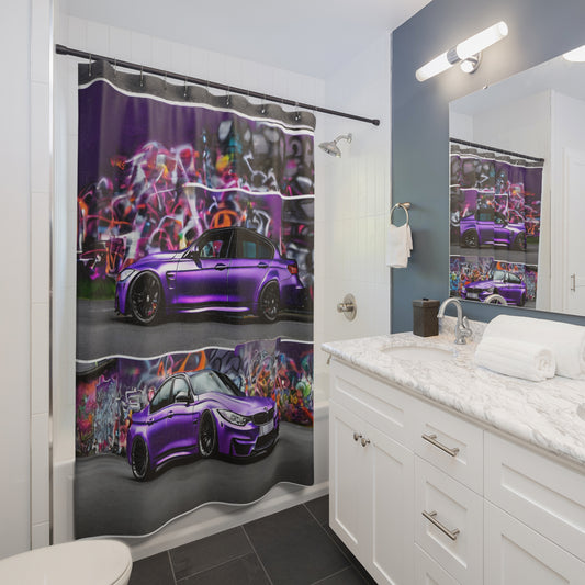 Shower Curtains Printify by The Night Shift Automotive Apparel