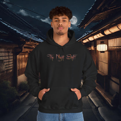Samurai Full Moon Silhouette-Ultra Soft, Premium Hoodie Printify by The Night Shift Automotive Apparel