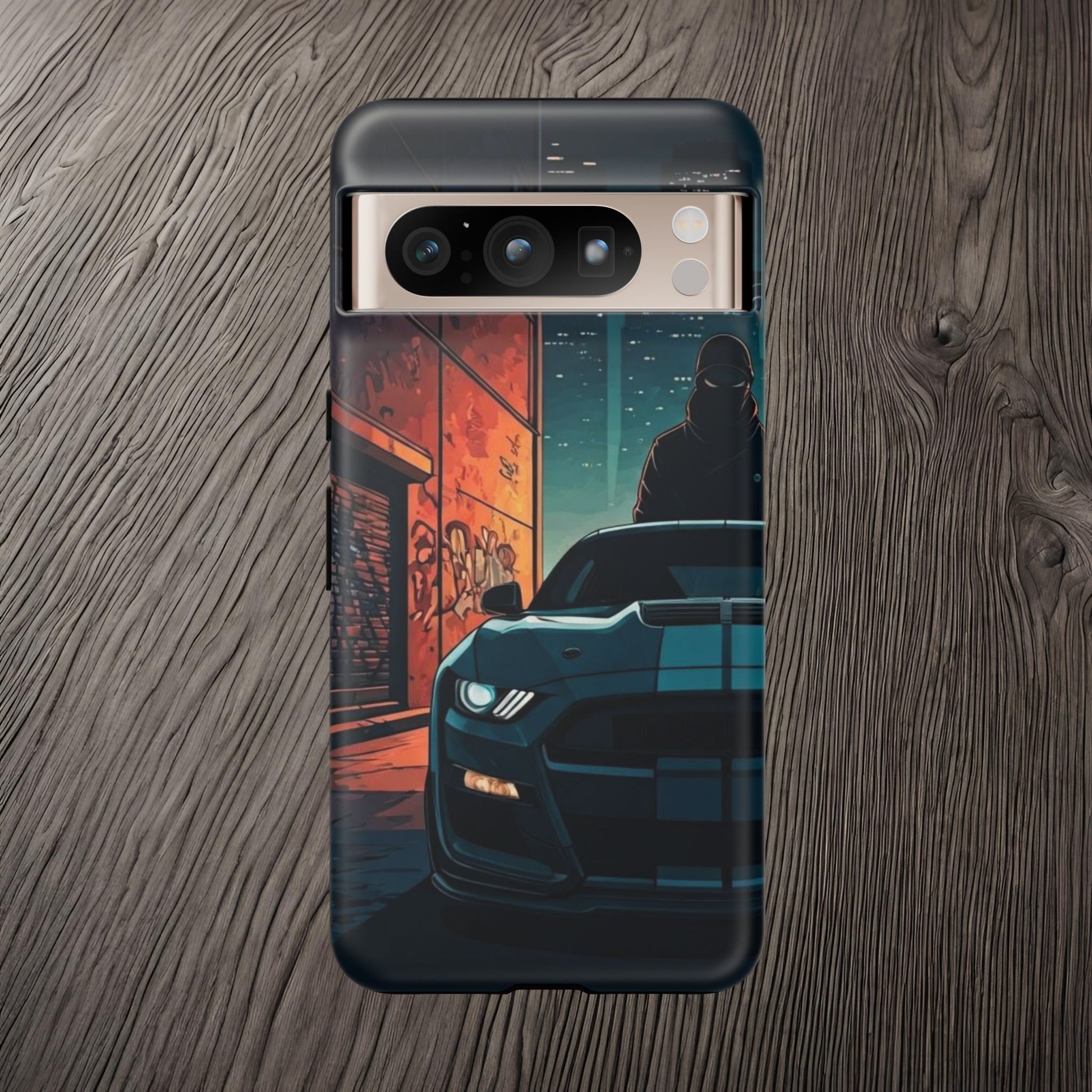 Ford Mustang Shelby GT350 Street Life-Dual Layer Ultra Tough Phone Case Google Pixel 8 Pro Matte Printify by The Night Shift Automotive Apparel