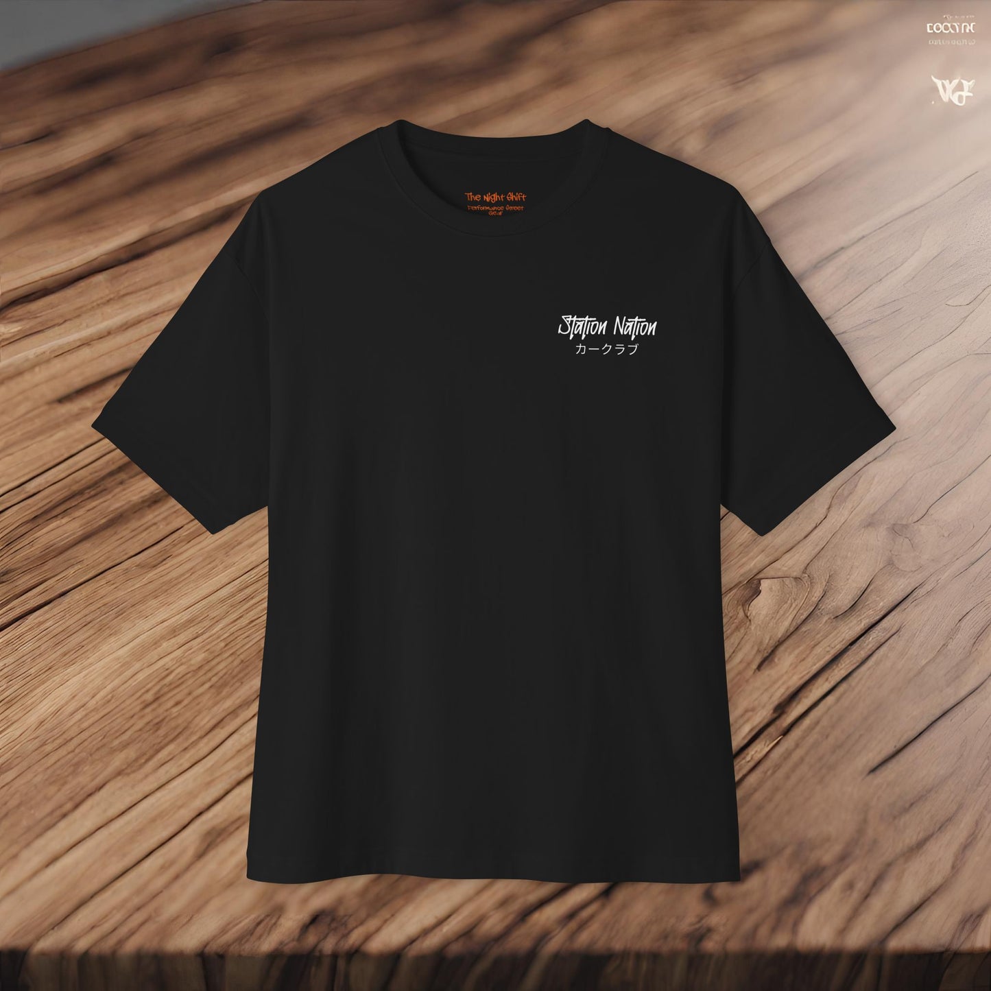 Station Nation-Premium, Ultra Soft Unisex Oversized Boxy Tee Printify by The Night Shift Automotive Apparel