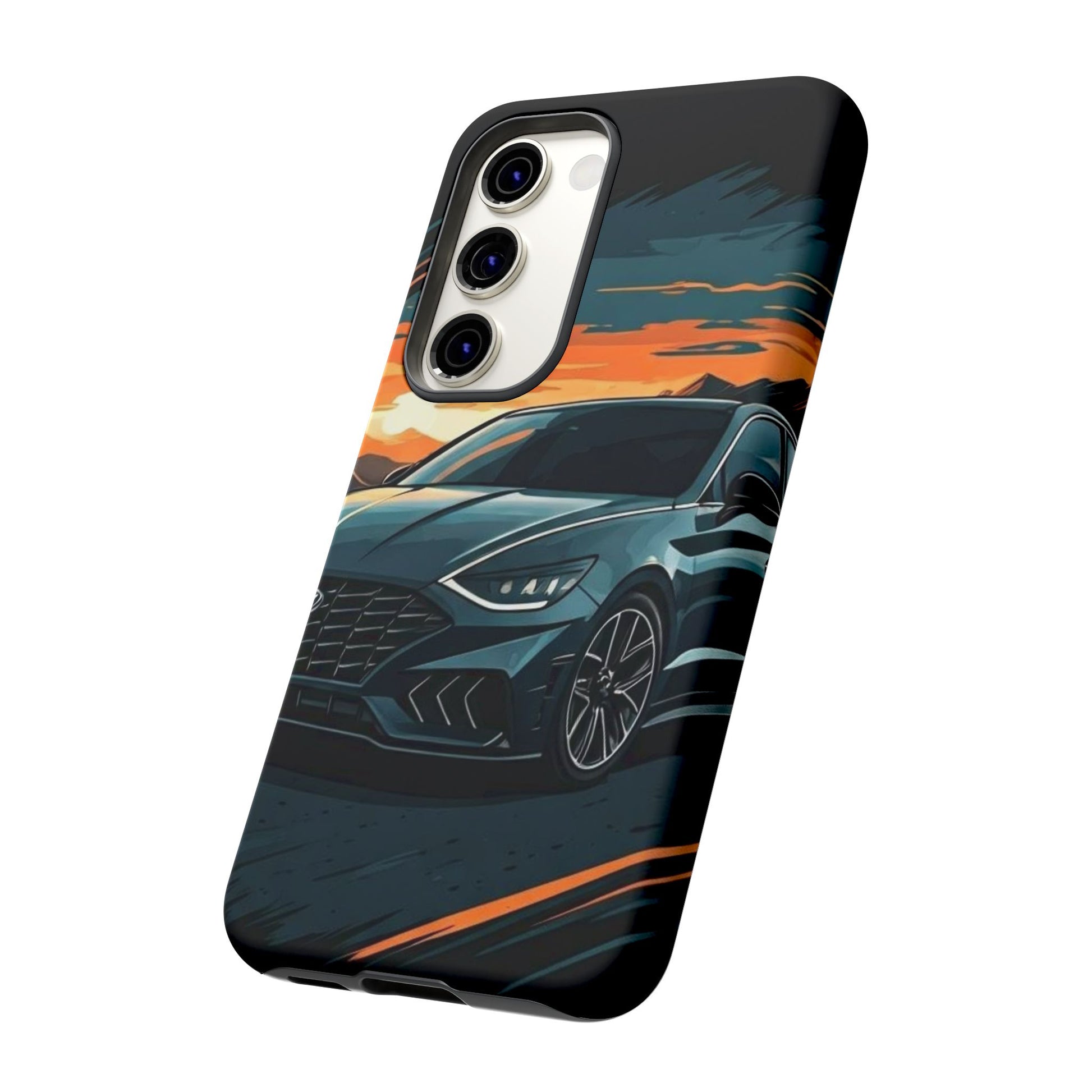 Hyundai Sonata-Sunset Drive-Dual Layer Ultra Tough Phone Case Printify by The Night Shift Automotive Apparel