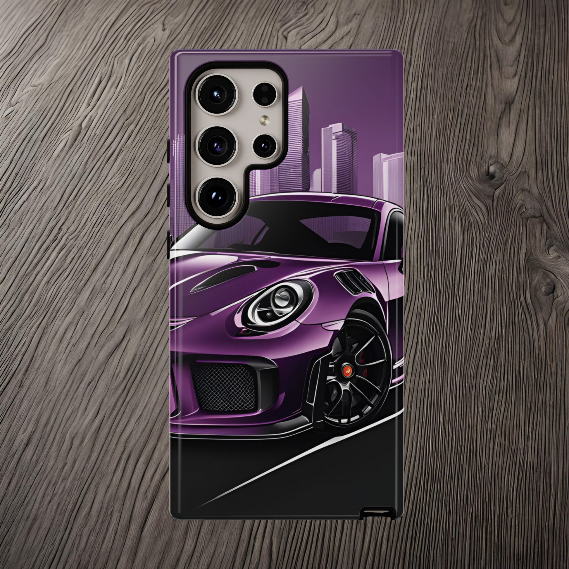 Porsche 911 GT3 RS-Dual Layer Ultra Tough Phone Case Samsung Galaxy S24 Ultra Glossy Printify by The Night Shift Automotive Apparel