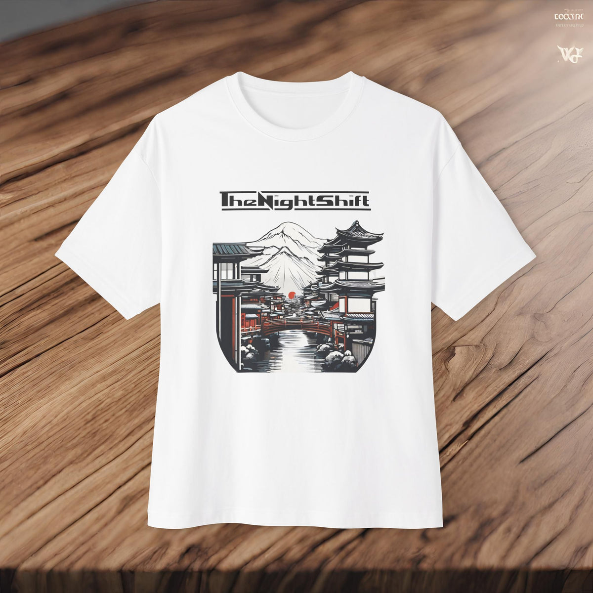 Mt Fuji-Premium, Ultra Soft Unisex Oversized Boxy Tee Printify by The Night Shift Automotive Apparel