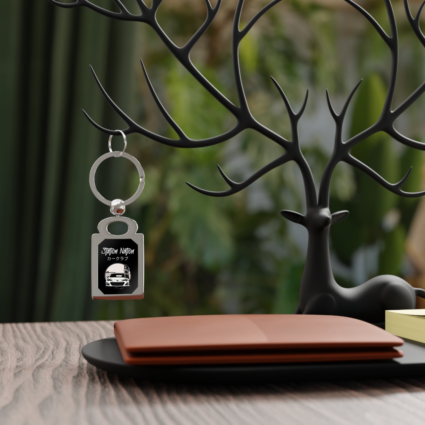 Station Nation Keychain Printify by The Night Shift Automotive Apparel