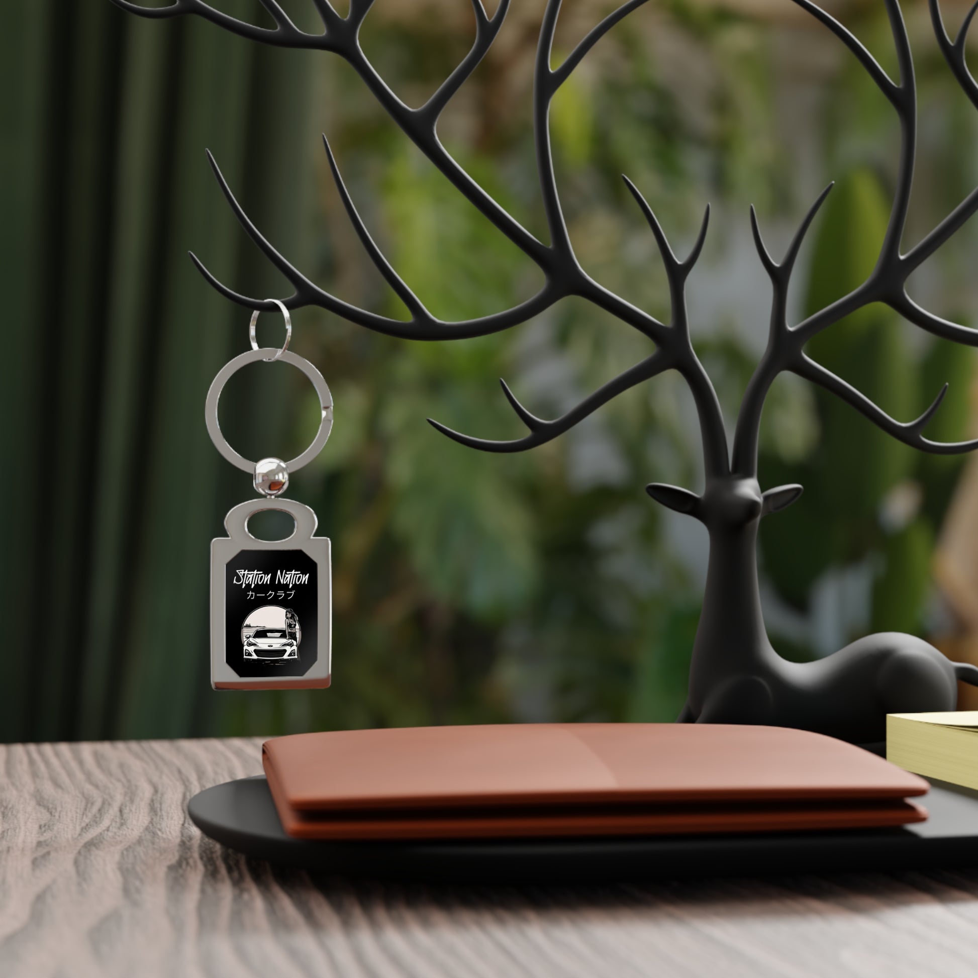 Station Nation Keychain Printify by The Night Shift Automotive Apparel