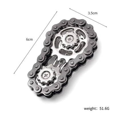 Motorcycle Chain & Sprocket Fidget Spinner