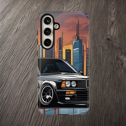 BMW E30 M3-Dual Layer Ultra Tough Phone Case Samsung Galaxy S24 Plus Glossy Printify by The Night Shift Automotive Apparel