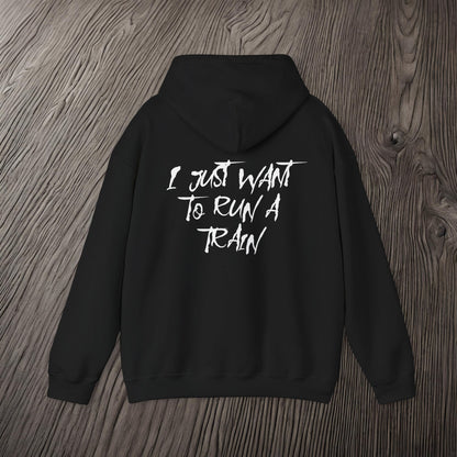 I Just Want To Run A Train-Ultra Soft, Premium Hoodie Printify by The Night Shift Automotive Apparel