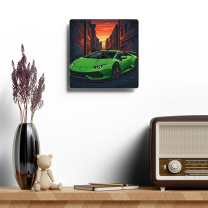 Lamborghini Huracan Street Life-Acrylic Wall Clock