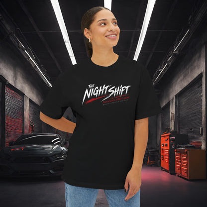 Nissan Skyline R34 Owners Custom-Premium, Ultra Soft Unisex Oversized Boxy Tee Printify by The Night Shift Automotive Apparel