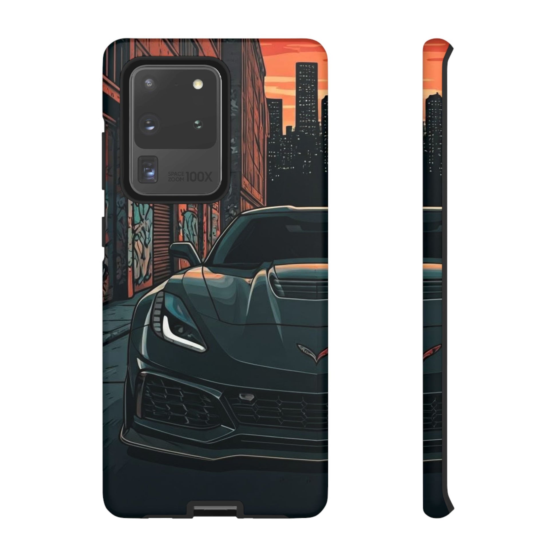 Chevy Corvette C7 Street Life-Dual Layer Ultra Tough Phone Case Samsung Galaxy S20 Ultra Matte Printify by The Night Shift Automotive Apparel