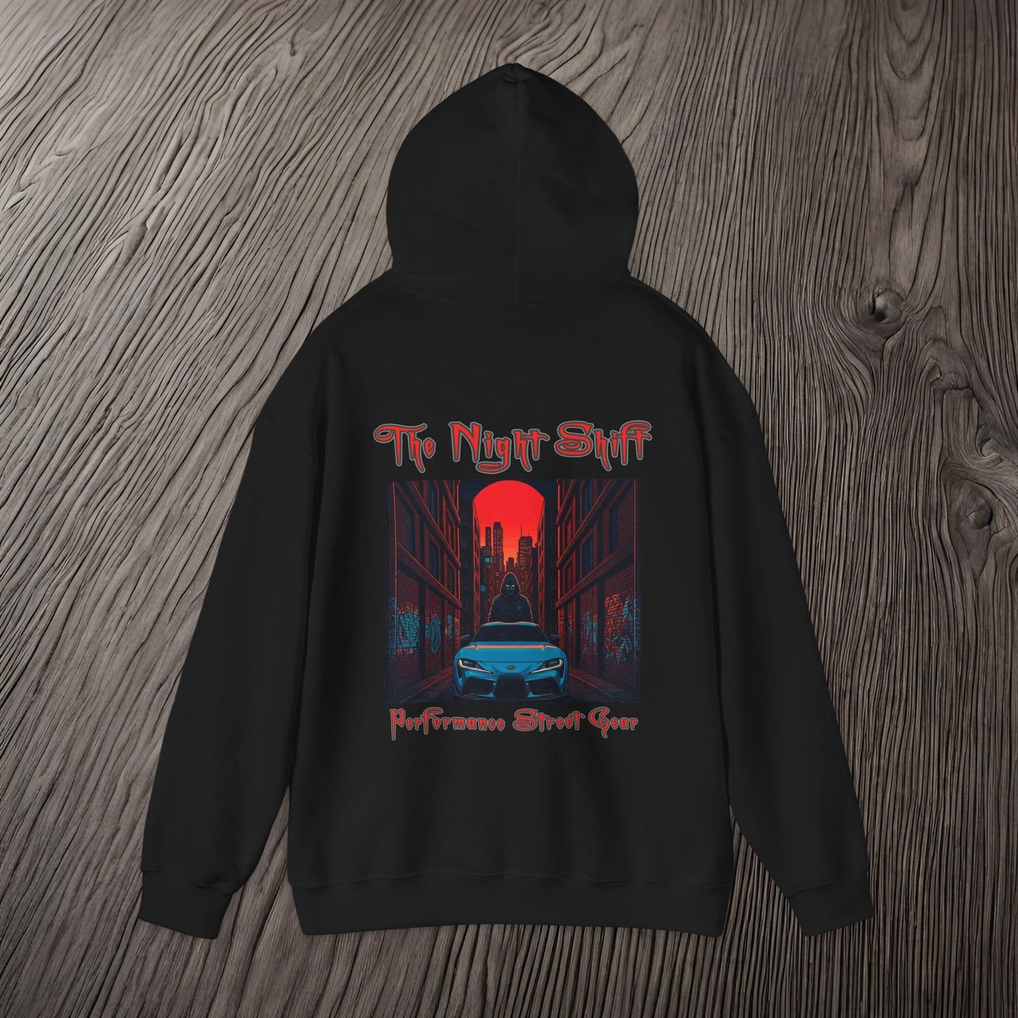 Toyota Supra MK-V Masked Up-Ultra Soft, Premium Hoodie Printify by The Night Shift Automotive Apparel