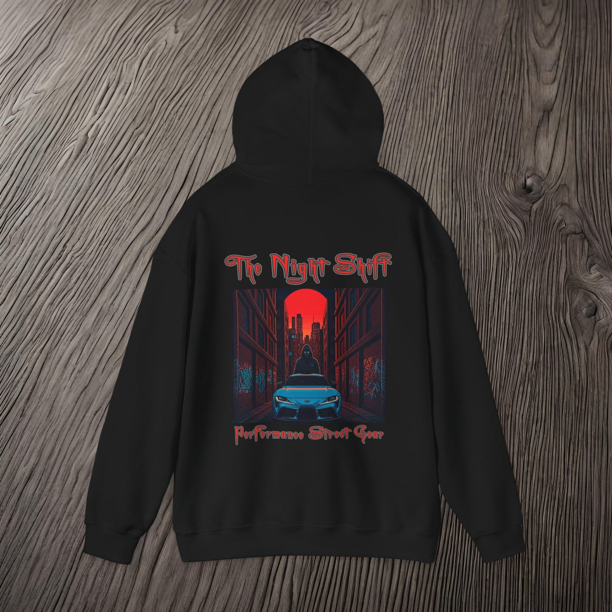 Toyota Supra MK-V Masked Up-Ultra Soft, Premium Hoodie Printify by The Night Shift Automotive Apparel