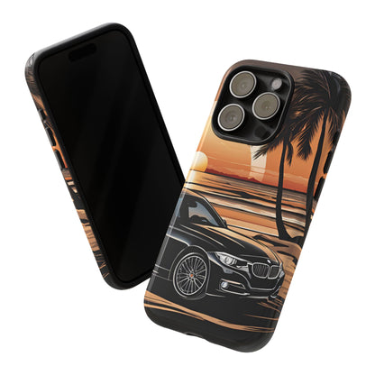 BMW Sunset On The Beach-Dual Layer Ultra Tough Phone Case Printify by The Night Shift Automotive Apparel