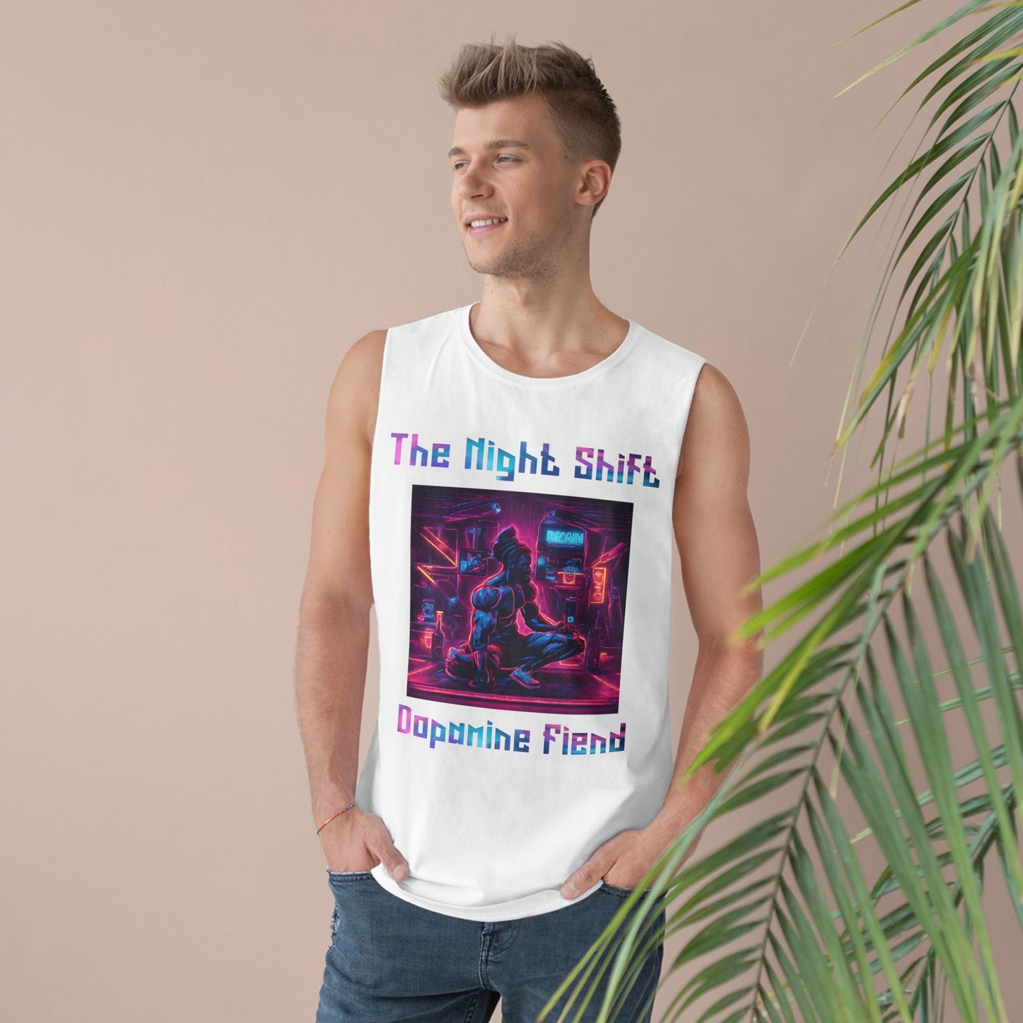 Dopamine Fiend - Premium Unisex Barnard Tank Top Printify by The Night Shift Automotive Apparel