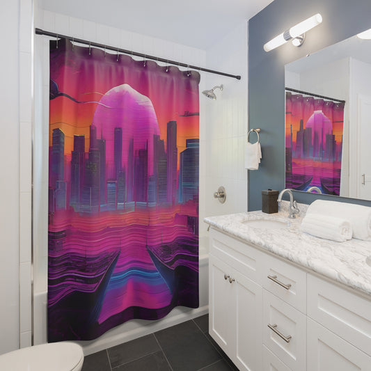 Shower Curtains Printify by The Night Shift Automotive Apparel