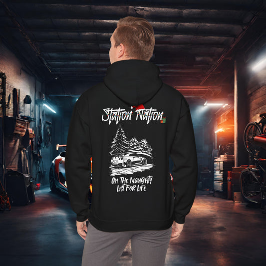🎁 Christmas Limited Edition Station Nation-Ultra Soft, Premium Hoodie Black Printify by The Night Shift Automotive Apparel