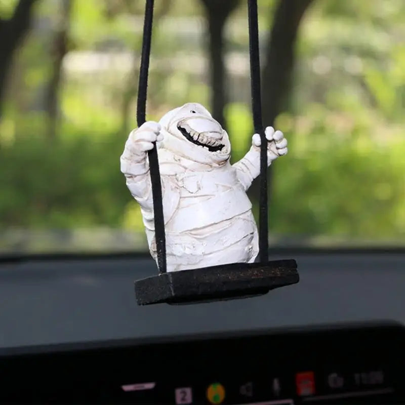 Mummy Rearview Mirror Swinging Pendant