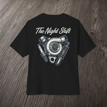 The Night Shift Essentials-Ultra Soft, Premium Unisex Oversized Boxy Tee Printify by The Night Shift Automotive Apparel