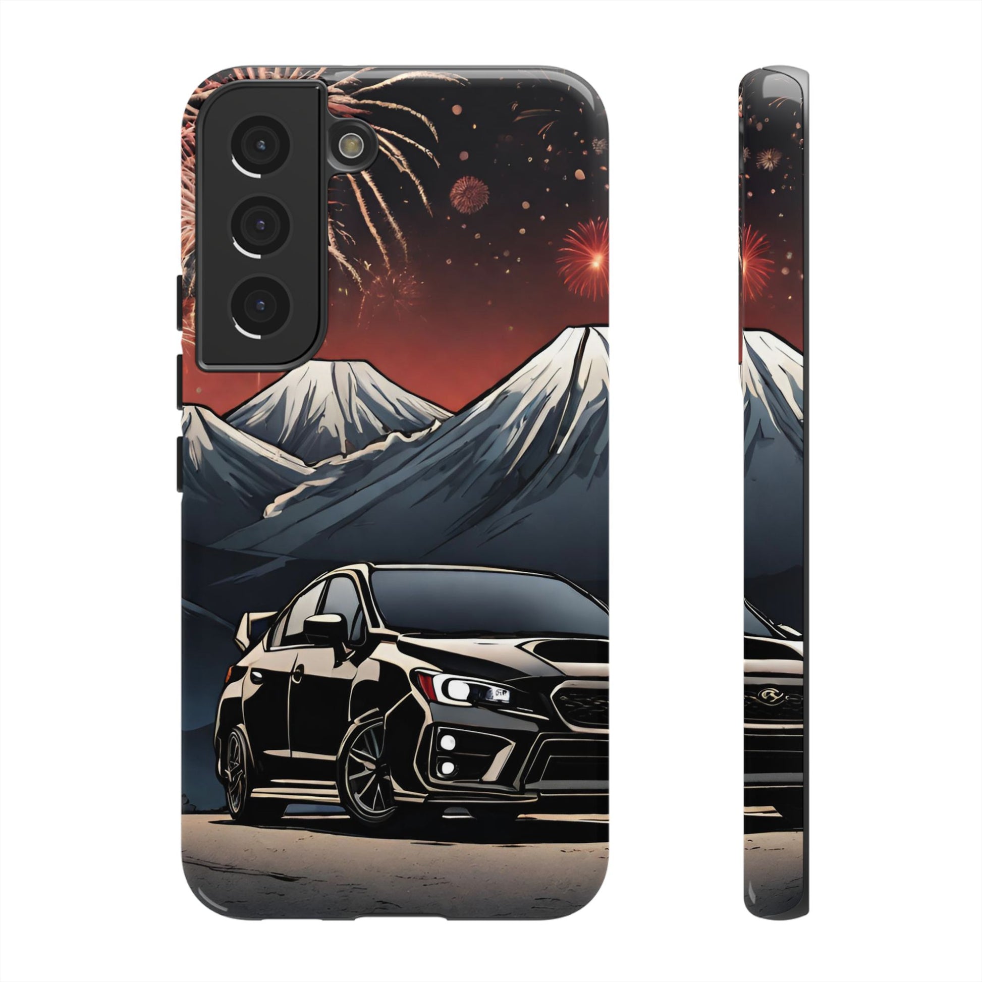 Subaru WRX/STI Fireworks-Dual Layer Ultra Tough Phone Case Printify by The Night Shift Automotive Apparel